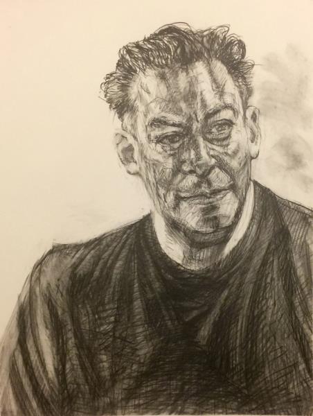 Contemporary Art By Doug Parry Ebony Pencil On Paper Drawing